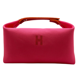 エルメス(HERMES)のHERMES　エルメス　ブリッドアブラックGM　キャンバス　ピンク　ハンドバッグ　トートバッグ　Hロゴ　ピンク系　マルチカラー　レディース　プレゼント   【ブランドギャラリー東心斎橋店】(ハンドバッグ)