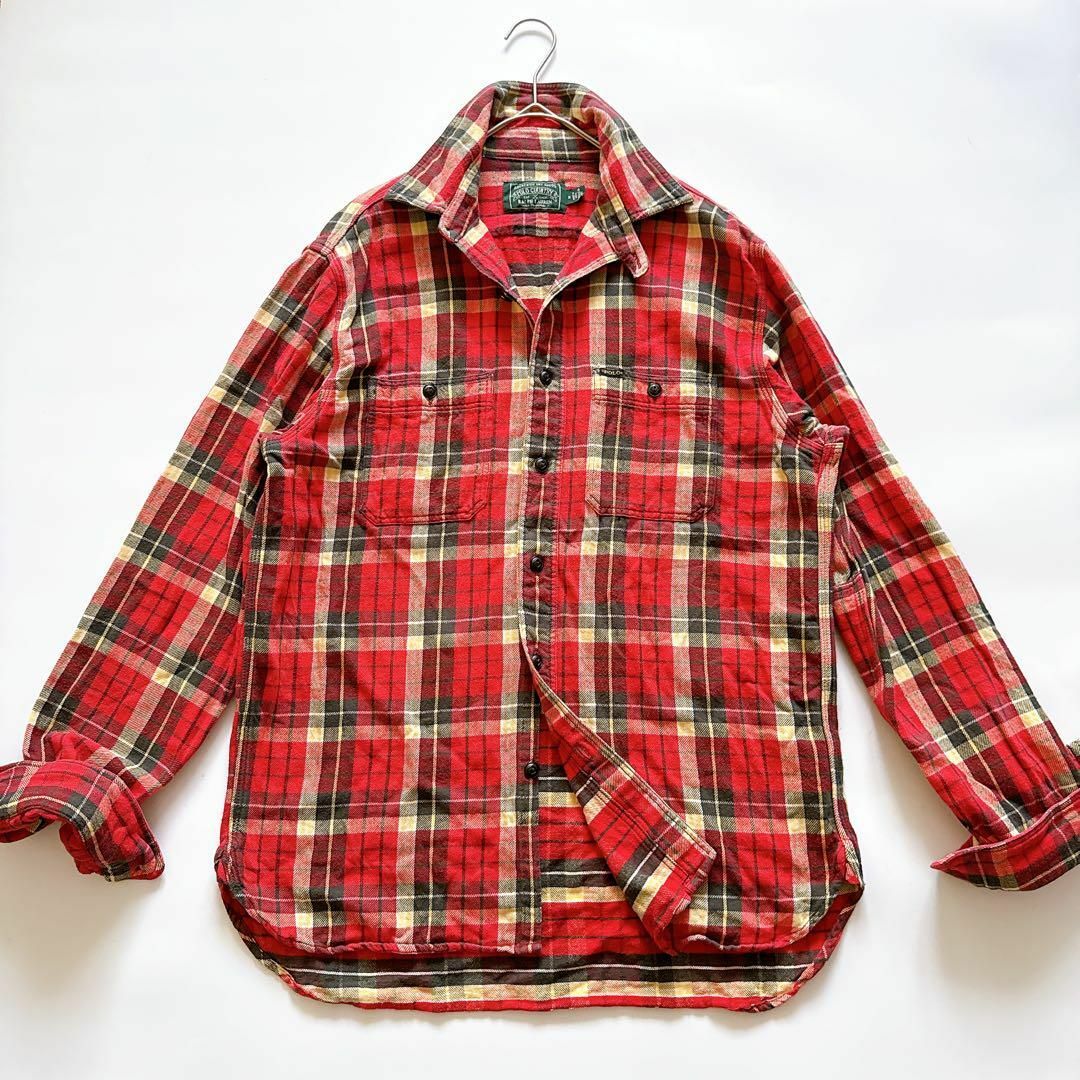 【在庫あり】 RRL - バッファロー チンスト付きネルシャツ 激レア✨ポロカン トップス