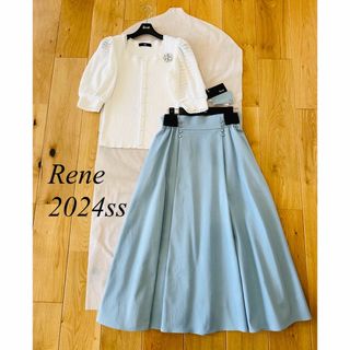René - Rene♡ 2024年 デニムスカート ライトブルー