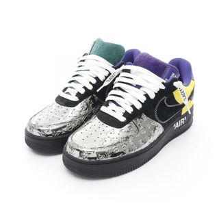 ルイヴィトン(LOUIS VUITTON)のルイ・ヴィトン LOUIS VUITTON LOUIS VUITTON × Nike Air Force1 スニーカー 靴 レザー エナメル モノグラム・ミロワール メンズ シルバー系 / マルチカラー 【中古】(スニーカー)