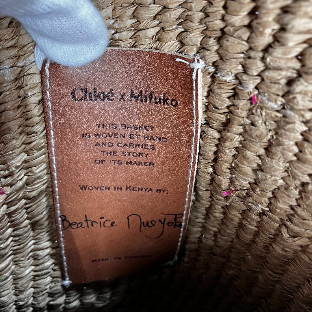 Chloe×Mifuko クロエ キッズ ブラウンベージュ×ピンク Chloe - 【新品】Chloe ×Mifuko クロエ キッズ ブラウンベージュ
