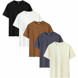 [Kananimo] tシャツ メンズ 半袖 セット インナーシャツ ５枚組 無(日用品/生活雑貨)