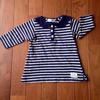 美品♡ボーダーワンピ90cm♡(その他)