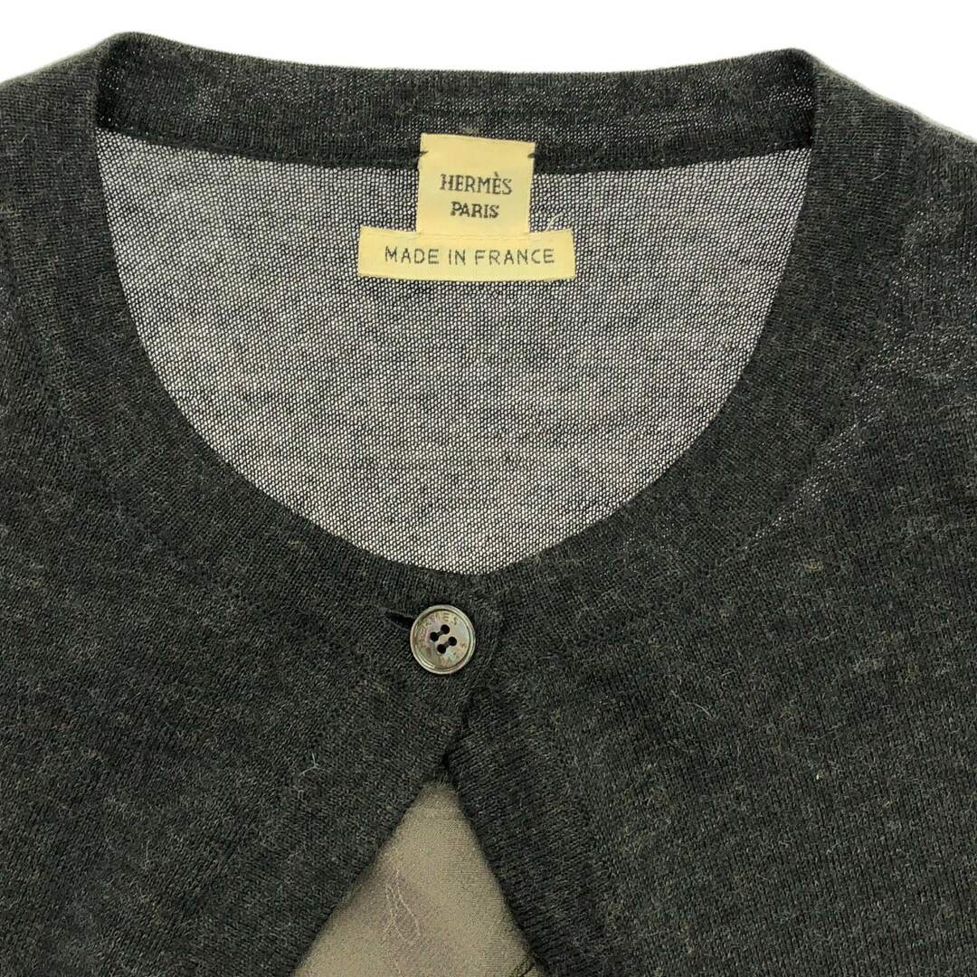 HERMES(エルメス)のエルメス HERMES ニット ニット 衣料品 トップス カシミヤ レディース グレー系 【中古】 レディースのトップス(ニット/セーター)の商品写真