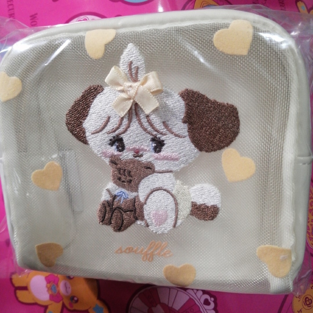 新品 mikko illustrations ボックスポーチ ポーチ スフレ エンタメ/ホビーのおもちゃ/ぬいぐるみ(キャラクターグッズ)の商品写真