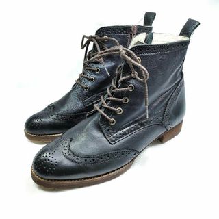 ヒミコ(卑弥呼)の卑弥呼　ヒミコ　25cm　レースアップ ショートブーツ　黒　メダリオン　ジップ(ブーツ)