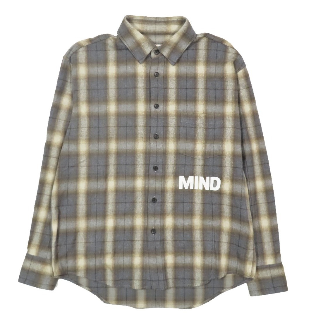 新品同様 22AW mindseeker マインドシーカー LOOSE CHECK SHIRT チェックシャツ カジュアルシャツ MS-222-010 長袖 アウター ブラウン 48 メンズ 古着 中古 USED