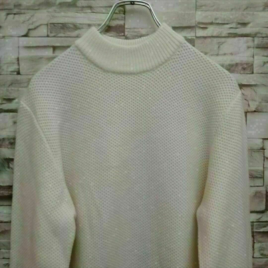 UNIQLO(ユニクロ)のUNIQLO ユニクロ メンズ ミドルゲージ モックネック セーター L 44 レディースのトップス(ニット/セーター)の商品写真