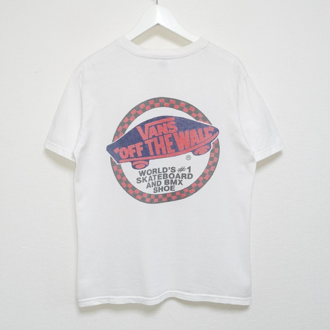 MADE IN USA(メイドインユーエスエー)のM 90s VANS Tシャツ NATIVE AMERICAN 白 USA製 メンズのトップス(Tシャツ/カットソー(半袖/袖なし))の商品写真