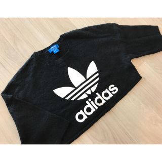 アディダス(adidas)のadidas ♡ ミニ丈ニットスウェット(カットソー(半袖/袖なし))