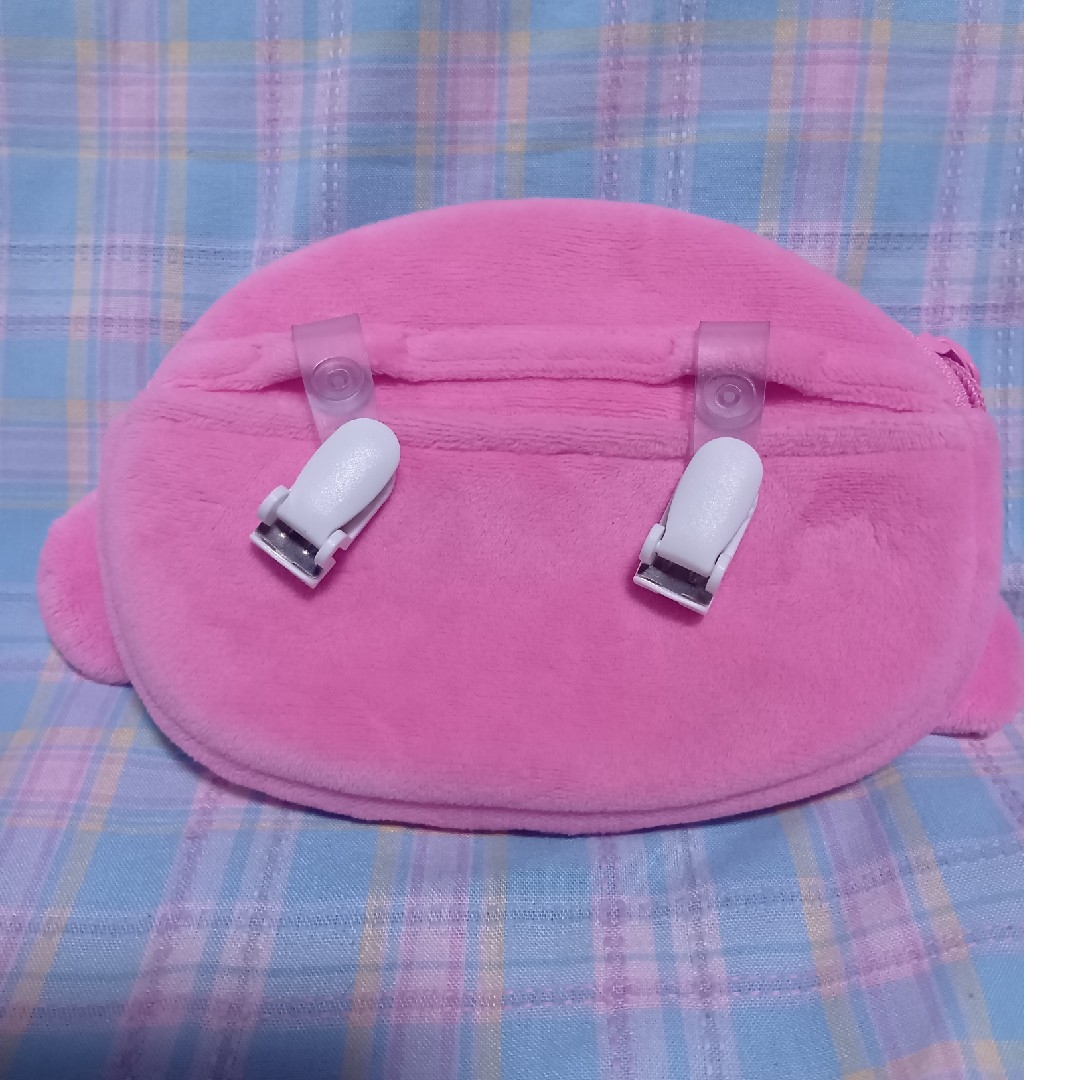 マイメロディ(マイメロディ)のマイメロディー　ポシェットポーチ　クリップ付き　ポケットポーチ キッズ/ベビー/マタニティのこども用バッグ(ポシェット)の商品写真