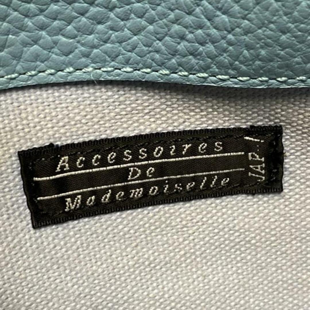 A.D.M.J ハンドバッグ ターコイズブルー アクセソワドゥ