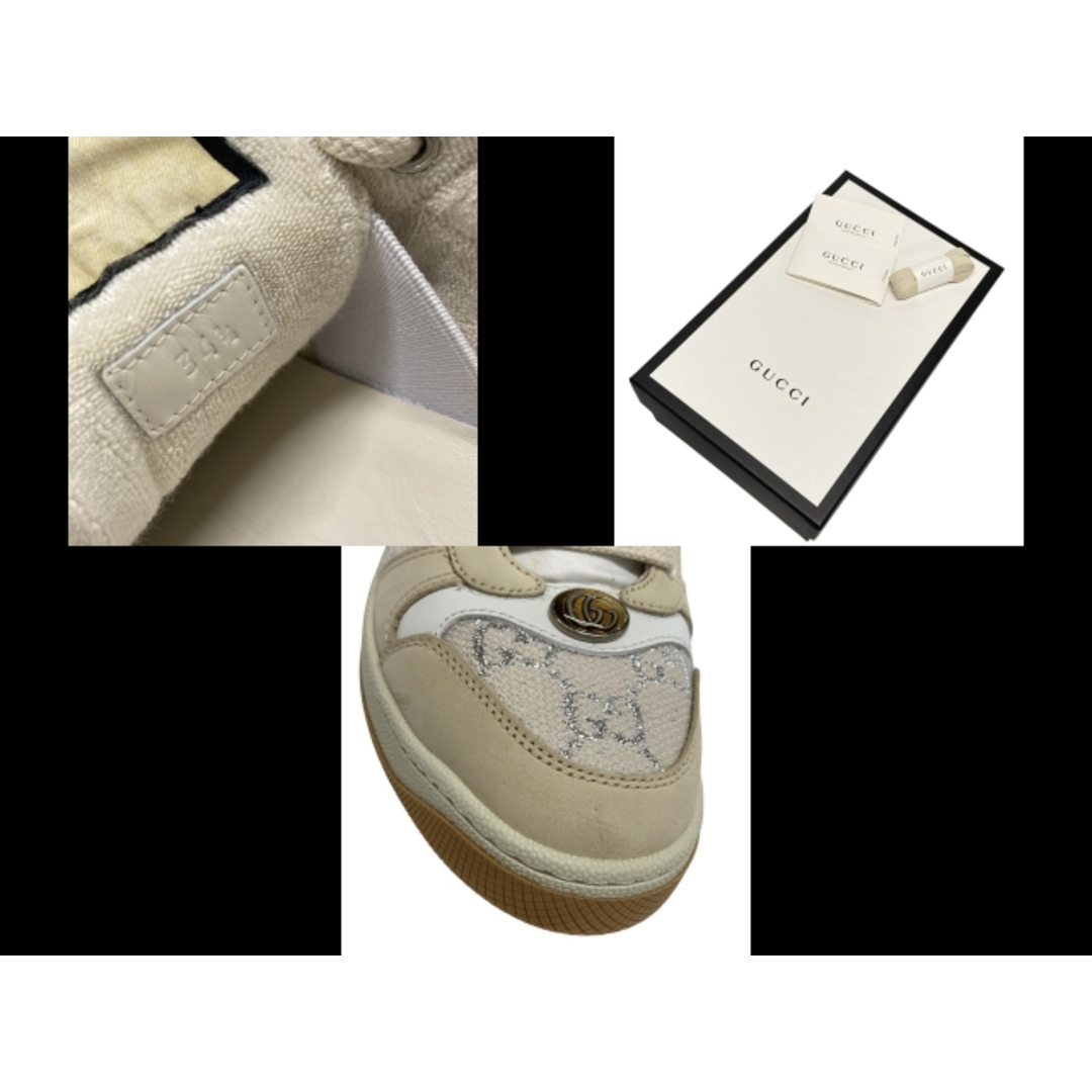 GUCCI - GUCCI(グッチ) スニーカー 34 1/2 レディース美品 ス