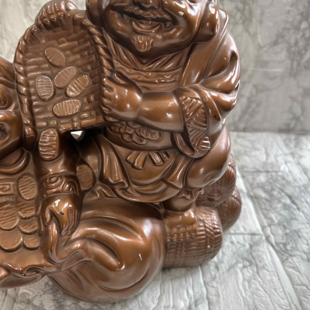 陶器 縁起物 七福神　大黒様　恵比寿様　置物 商売繁盛  インテリア/住まい/日用品のインテリア小物(置物)の商品写真