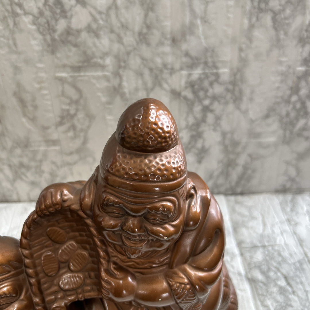 陶器 縁起物 七福神　大黒様　恵比寿様　置物 商売繁盛  インテリア/住まい/日用品のインテリア小物(置物)の商品写真