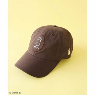 グリーンパークス(green parks)の【ブラウン】miffy/刺しゅうツイルキャップ(ハット)