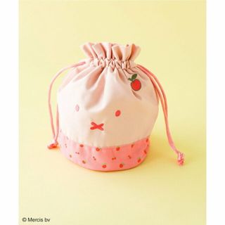 グリーンパークス(green parks)の【ピンク】miffy/フルーツプリントきんちゃくBag(ポーチ)