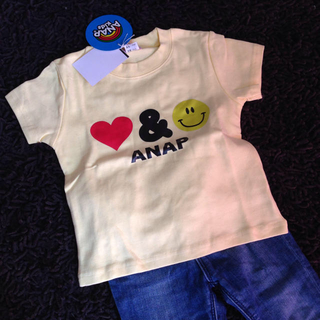 アナップキッズ(ANAP Kids)のANAPkidsスマイルTシャツ(Tシャツ(半袖/袖なし))