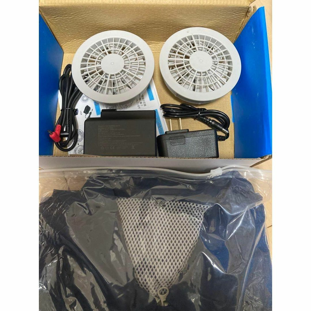 ✨在庫残り僅か✨扇風服 熱中症対策　作業着 USB 3段階調節 エアコン服 スマホ/家電/カメラの冷暖房/空調(扇風機)の商品写真
