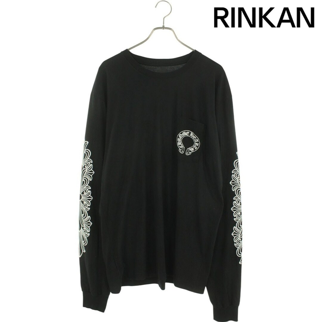 【CHROME HEARTS】ホースシューバックプリント 長袖カットソー M Chrome Hearts - クロムハーツ CH L/S /1 袖フローラルホース