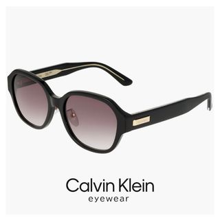カルバンクライン(Calvin Klein)の【新品】 カルバンクライン サングラス ck25525slbj 001 calvin klein メンズ レディース ユニセックス モデル フレーム UVカット UV400 紫外線対策 カルバン・クライン 黒 ブラック フレーム(サングラス/メガネ)