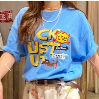 RODEO CROWNS WIDE BOWL - サンリオコラボTシャツ ハンギョドン