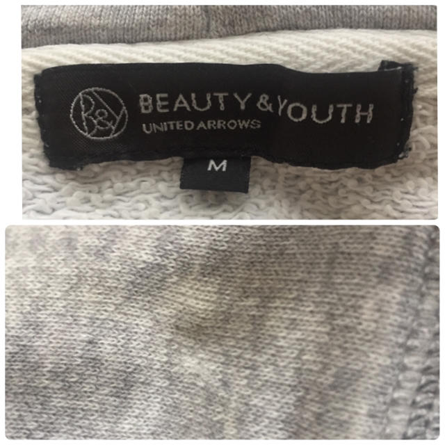 BEAUTY&YOUTH UNITED ARROWS(ビューティアンドユースユナイテッドアローズ)のBEAUTY&YOUTH パーカー 難ありUNITED ARROWS  メンズのトップス(パーカー)の商品写真