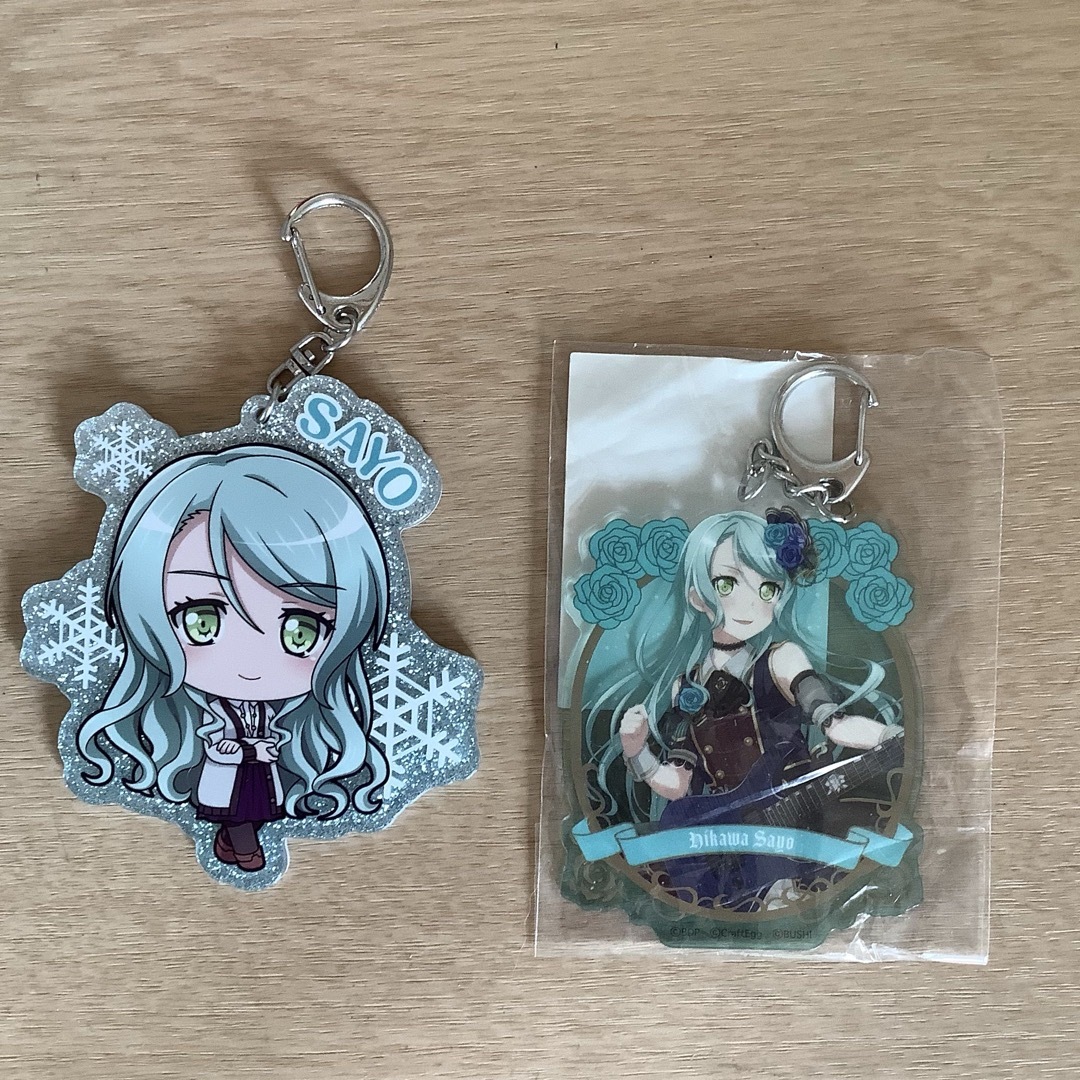 BanG Dream! Roselia 氷川紗夜キーホルダー 2個セット エンタメ/ホビーのおもちゃ/ぬいぐるみ(キャラクターグッズ)の商品写真