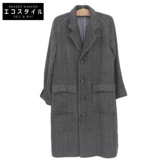 ポロラルフローレン(POLO RALPH LAUREN)のポロ ラルフローレン ウール100% ヘリンボーン ロング コート アウター メンズ ブラック系 C92-W80-T170 A5 C92-W80-T170 A5(その他)