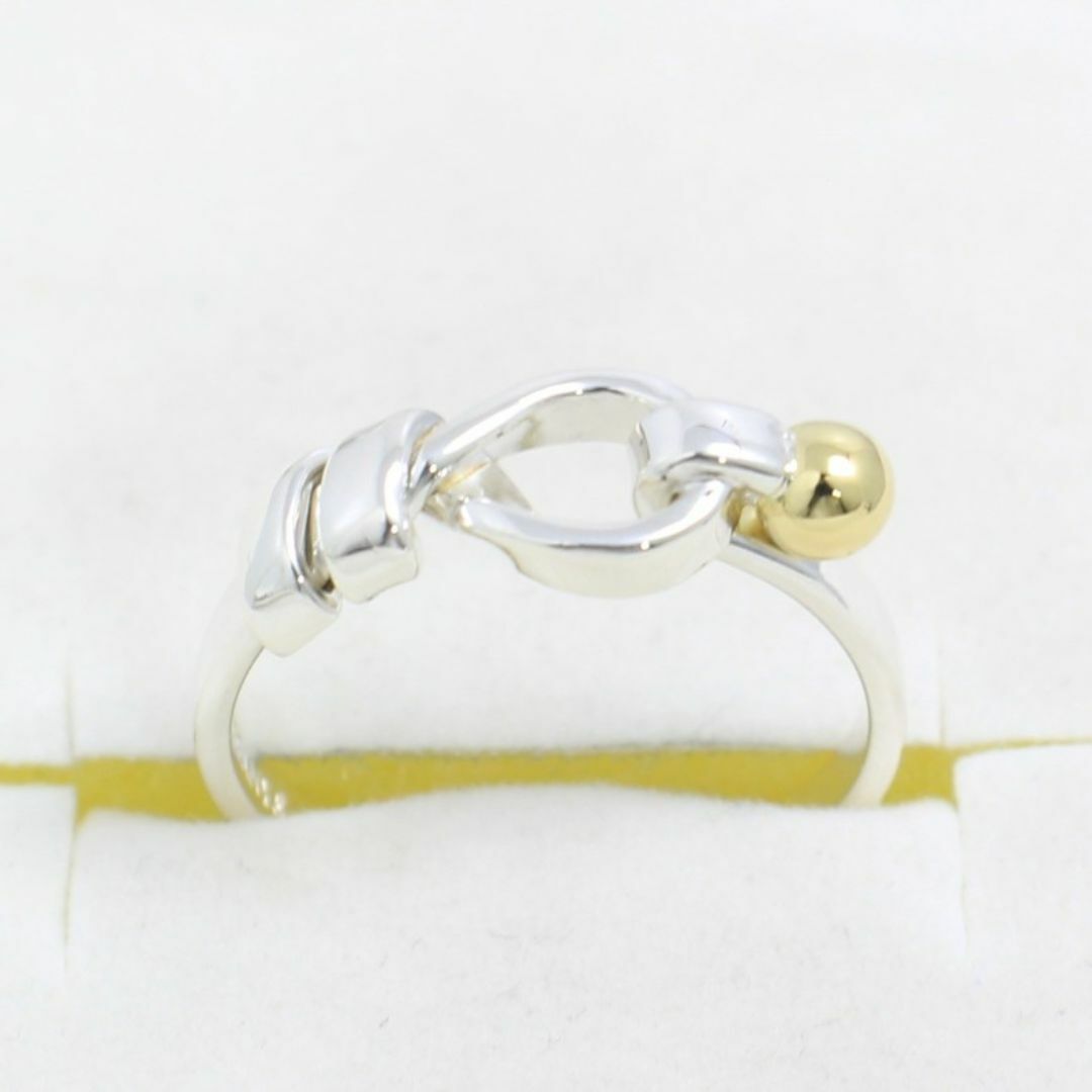 ティファニー　TIFFANY　13号　フック＆アイ リング　良品　0614 Tiffany & Co. - ティファニー TIFFANY 13号 フック＆アイ