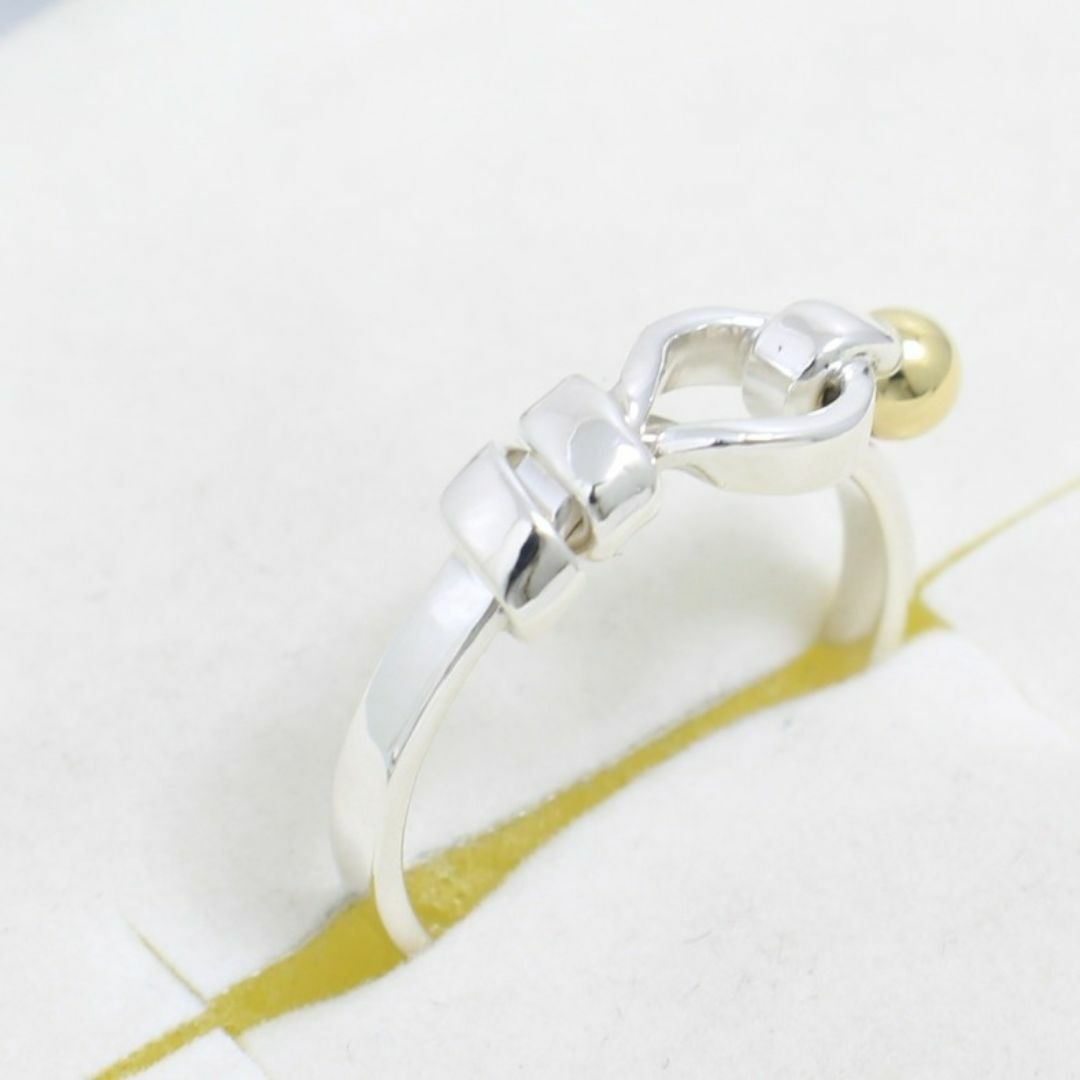 ティファニー TIFFANY 13号 フック＆アイ リング 良品 0614
