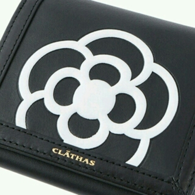 CLATHAS(クレイサス)の新品★クレイサス★カルヴィ本革レザー短財布★牛革サイフ黒 レディースのファッション小物(財布)の商品写真