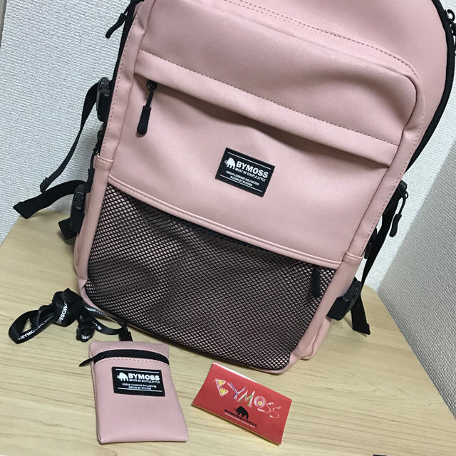 dholic(ディーホリック)のbymoss リュック ピンク レディースのバッグ(リュック/バックパック)の商品写真