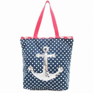 レスポートサック(LeSportsac)のレスポートサック トートバッグ 総柄 紺 ネイビー 青 赤 (トートバッグ)