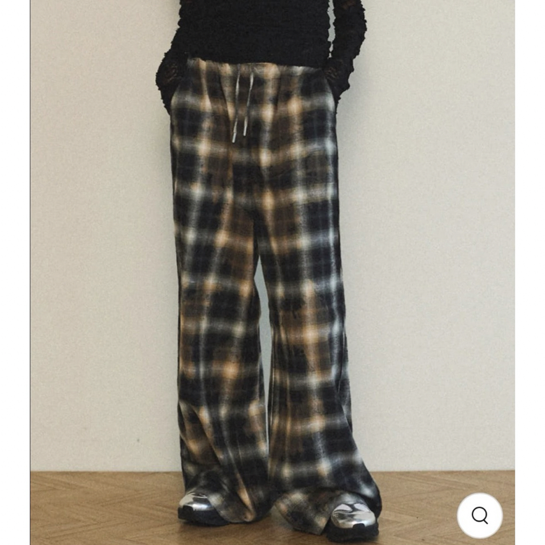 Maison special ブリーチチェックイージーパンツ レディースのパンツ(カジュアルパンツ)の商品写真