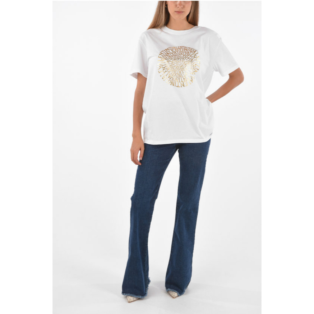 VALENTINO(バレンティノ)のVALENTINO  Tシャツ M 半袖Tシャツ ホワイト コットン Italy レディースのトップス(Tシャツ(半袖/袖なし))の商品写真