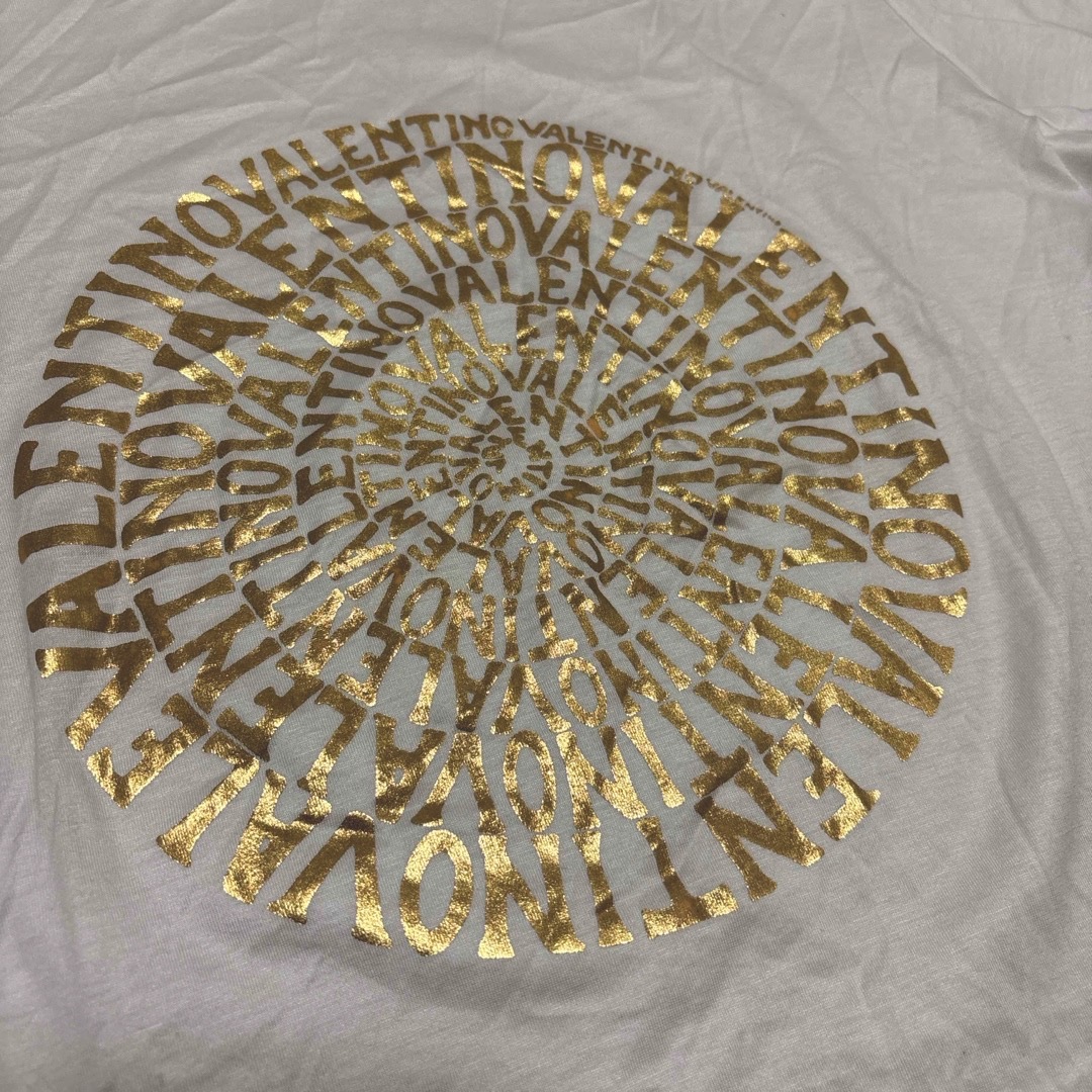 VALENTINO(バレンティノ)のVALENTINO  Tシャツ M 半袖Tシャツ ホワイト コットン Italy レディースのトップス(Tシャツ(半袖/袖なし))の商品写真