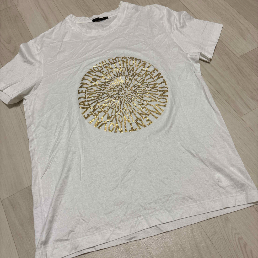 VALENTINO(バレンティノ)のVALENTINO  Tシャツ M 半袖Tシャツ ホワイト コットン Italy レディースのトップス(Tシャツ(半袖/袖なし))の商品写真