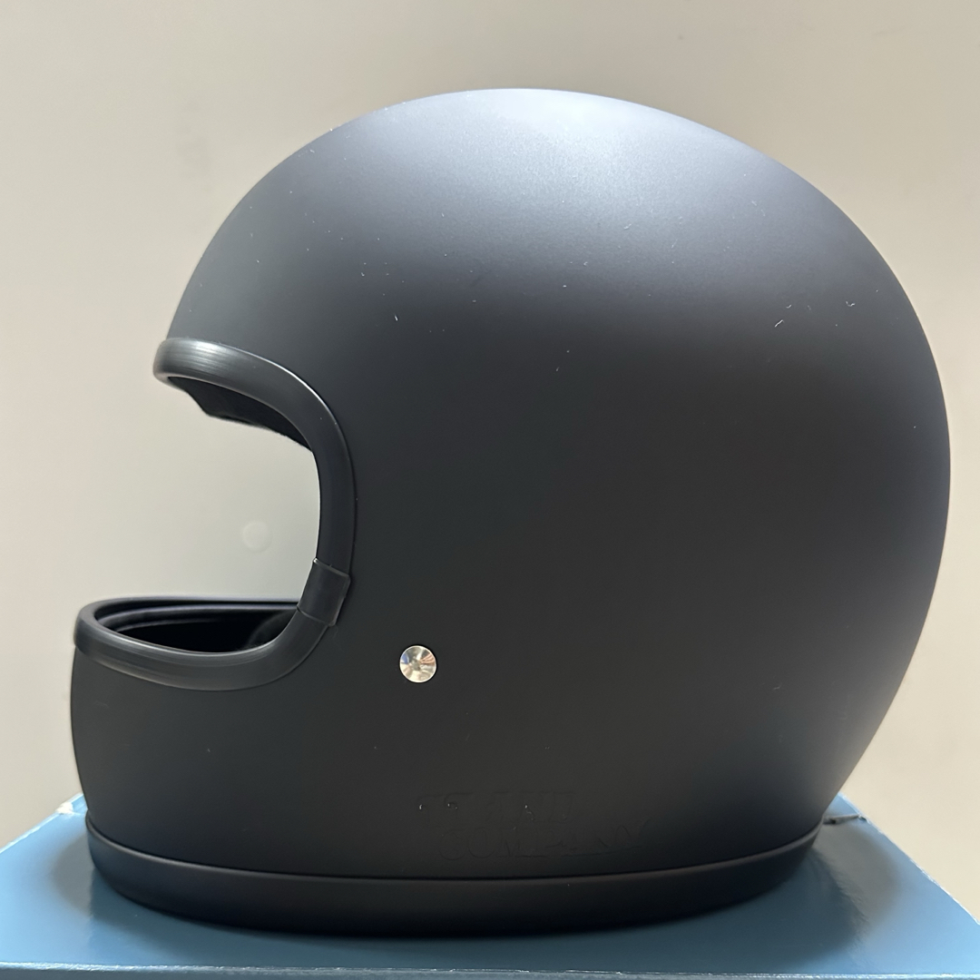 tt&co ヘルメットマットブラック 箱付き TT&CO. スーパーマグナム スタンダード 半ツヤブラック