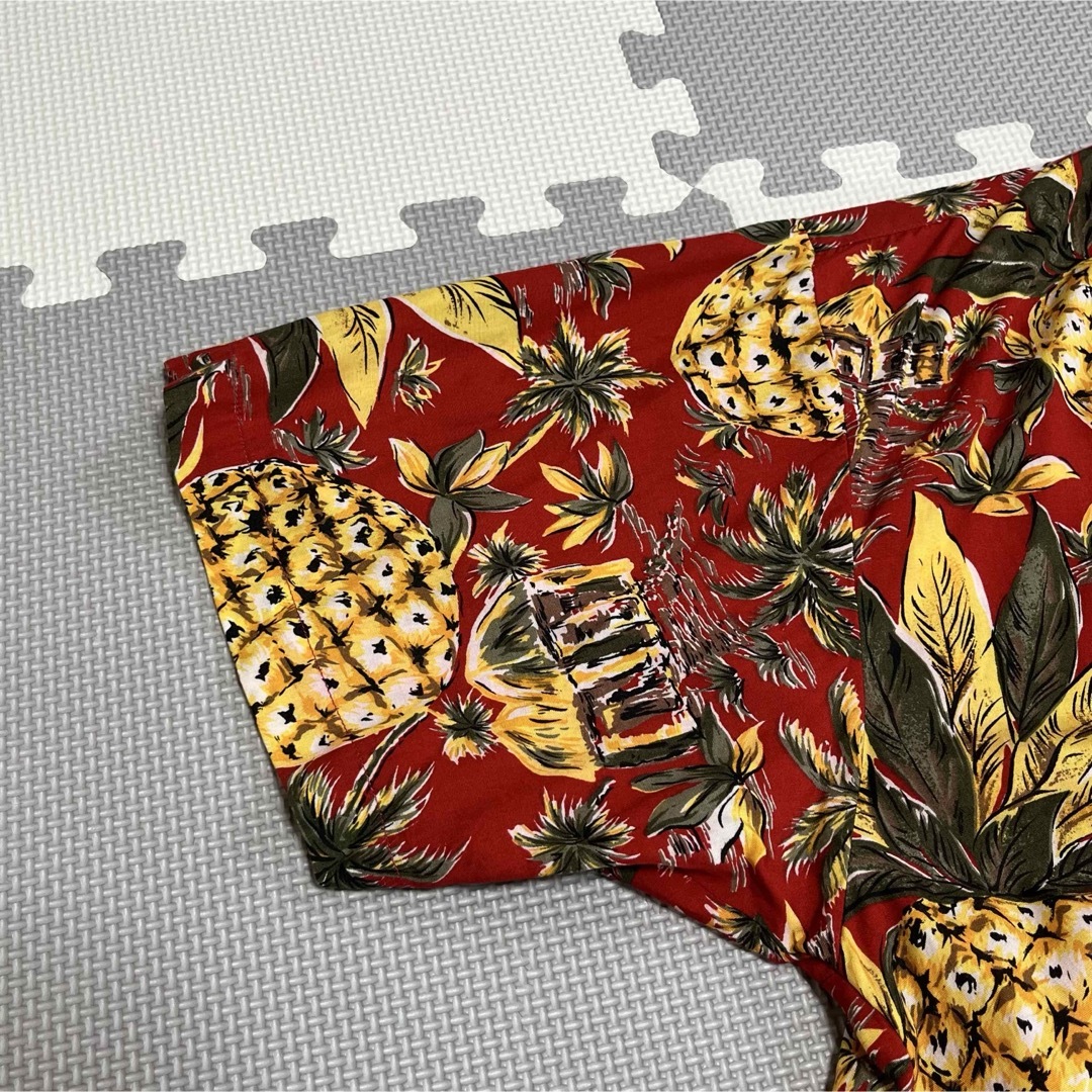 enpezzo アロハシャツ パイナップル柄 半袖シャツ Lサイズ メンズのトップス(シャツ)の商品写真