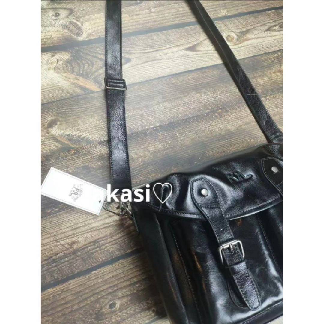【未使用】RRLショルダーバッグ 未使用 RRL ブラック ショルダーバッグの通販 by Masami's shop