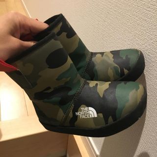 ザノースフェイス(THE NORTH FACE)の迷彩レインブーツ16〜17センチ♡週末限定(長靴/レインシューズ)