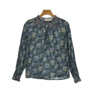 ボンポワン(Bonpoint)のbonpoint ボンポワン シャツ 150cm 紺 【古着】【中古】(ブラウス)