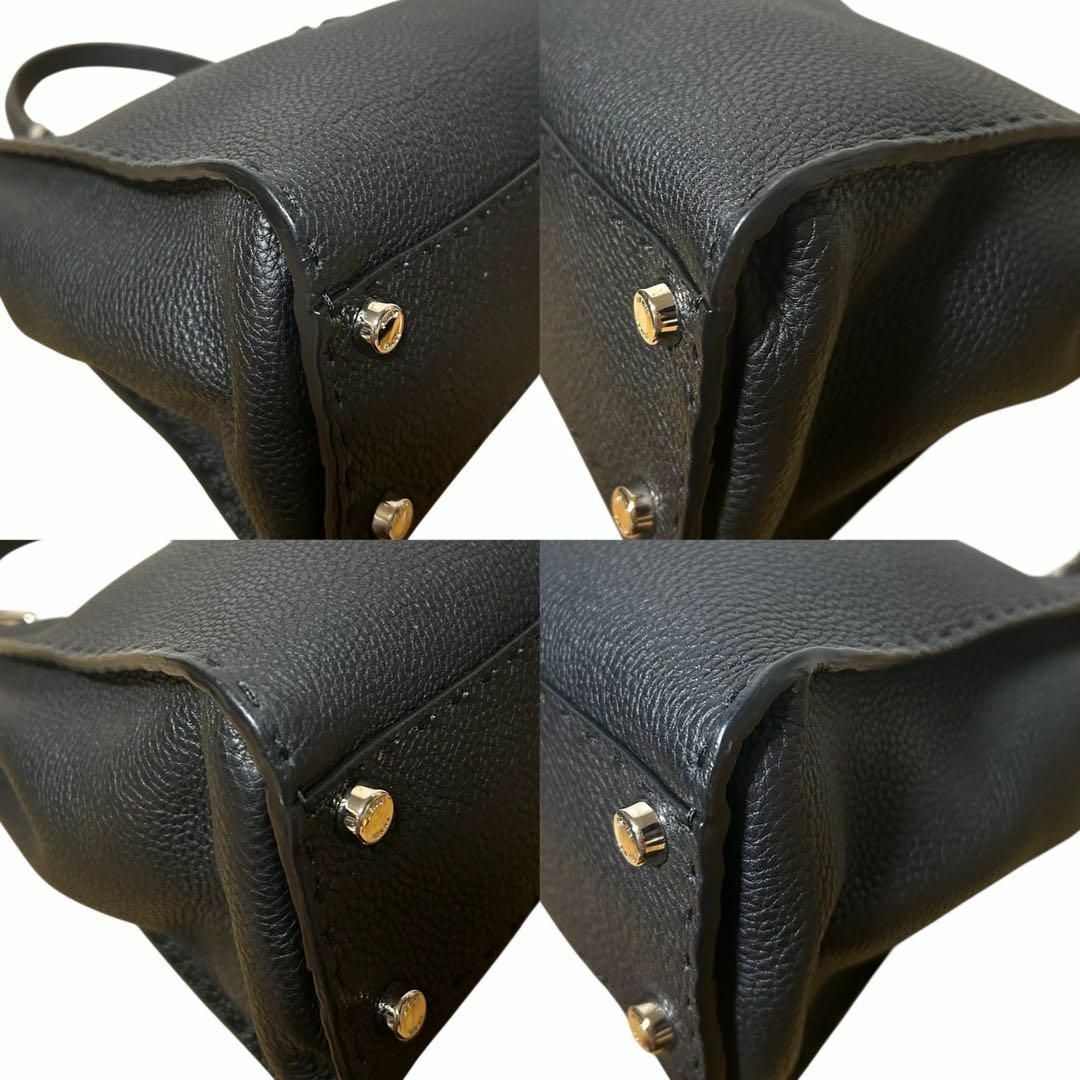 FENDI - 極美品 FENDI ピーカブー ハンドバッグ セレリア