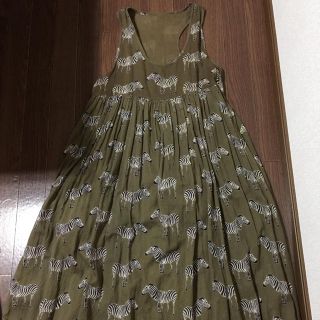 シマウマ柄❤︎ロングワンピース❤︎フリーサイズ🌹SALE中🌹(ロングワンピース/マキシワンピース)
