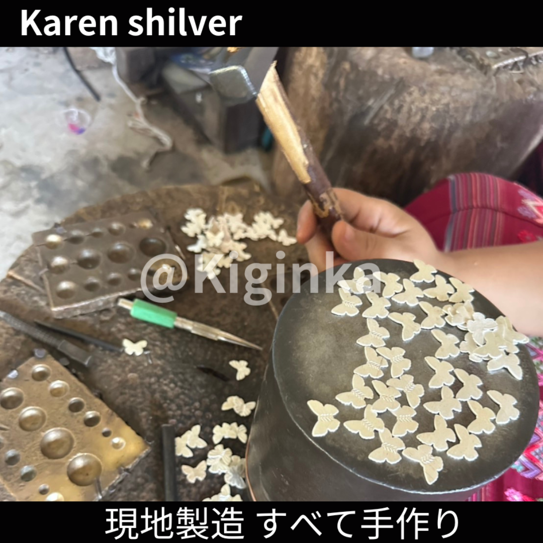 【16号】カレンシルバー　リング　サイズ調整可能　新品未使用　花柄 ハンドメイドのアクセサリー(リング)の商品写真