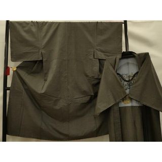 平和屋着物■男性　本場大島紬　アンサンブル　100亀甲　総詰め　正絹　逸品　未使用　AAAU5083sx
