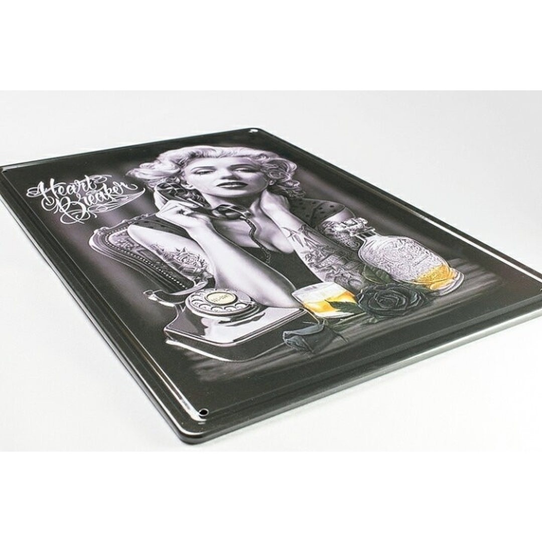 デザイン看板A4】マリリンモンロー★ポスターアートパネルブリキ看板アメリカン雑貨 インテリア/住まい/日用品のインテリア小物(その他)の商品写真