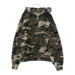 FOSTEX GARMENTS フォステックスガーメンツ アーバンカモ スウェットジップアップフーディー 総柄パーカー グレー(パーカー)
