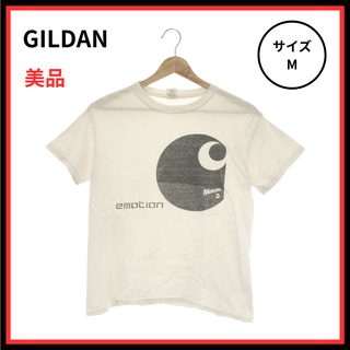 GILDAN - 【美品】GILDAN Tシャツ 半袖 プリント レディース ホワイト M